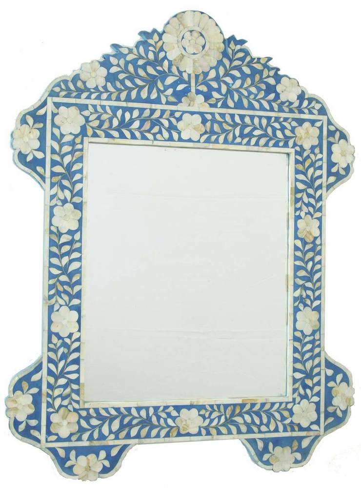 Bone Inlay Mirror Frame