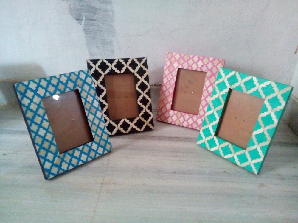 Bone Inlay Mirror Frame