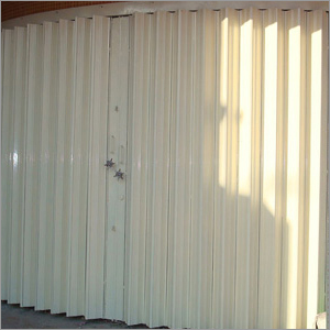 Shutter Gate - PVC Panels, Aluminum Track, Variable Dimensions, Off-White | Durable, Easy Installation, Weather Resistant, Quiet Operation