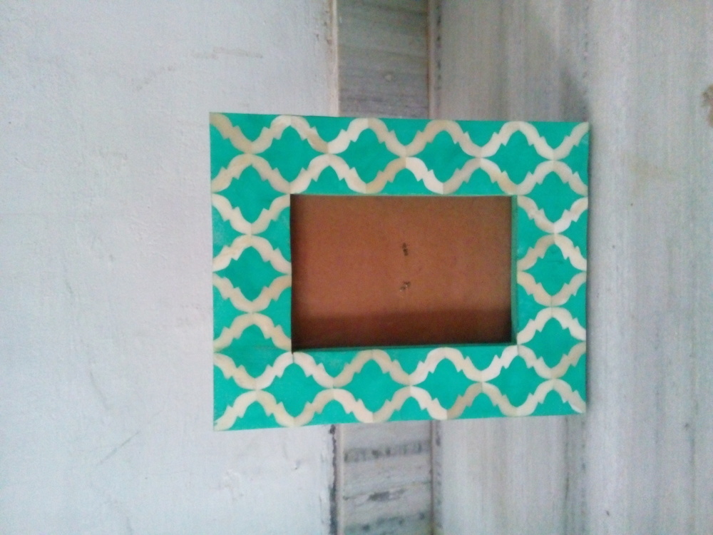 Bone Inlay Mirror Frame