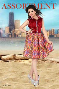 Exclusive Red Color Velvet Dress