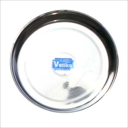 Stainless Steel Bhojan Thali - Round, Polished Silver Finish | Easy to Use, Rust Proof, Designed for Restaurants & Homes
