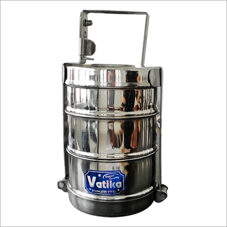 Stainless Steel Lunch Box - Silver, Polished Finish | 1-5mm Thickness, Ideal for Home Use, Versatile Storage for Meals