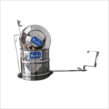Office Steel Lunch Box - Stainless Steel, 1-5 mm Thickness | Polished Silver Finish, Durable Design for Home Use