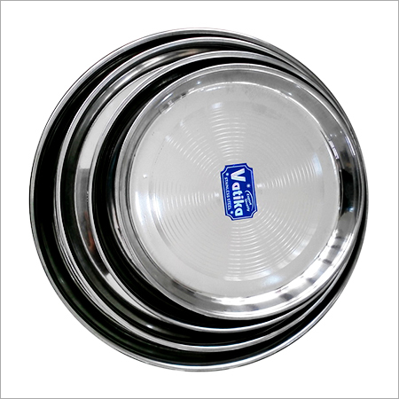 Stainless Steel Plates - Round, Polished Finish | High Quality, Smooth Edges, Elegant Design, Customized Sizes and Shapes