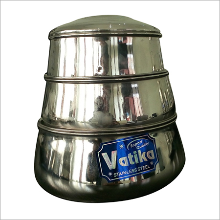 Stainless Steel Handi Tiffin - 1.5mm Thickness , Polished Silver Finish for Home Use, Elegant Design and Durable Stainless Steel Material