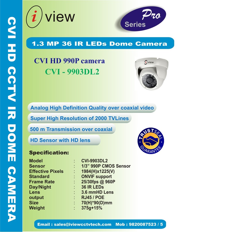 1.3MP 36 IR LED Dome Camera