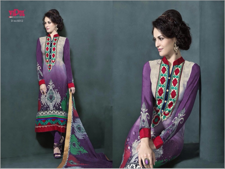 Crape Embroidery Salwar Kameez