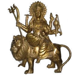 Golden  Durga Statue