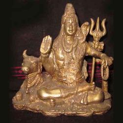 Golden Shiv Idol