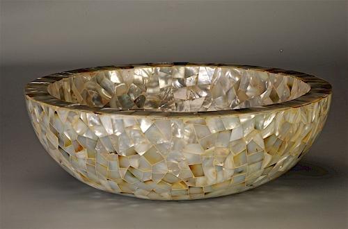 Bone Inlay Wash Basin
