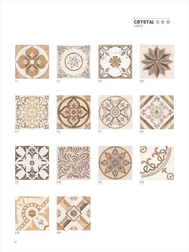 Vitrified Tile - Ceramic, 300x300 mm & 396x396 mm | Matt Finish, Low Water Absorption, Rectified Edges, Custom Colors Available