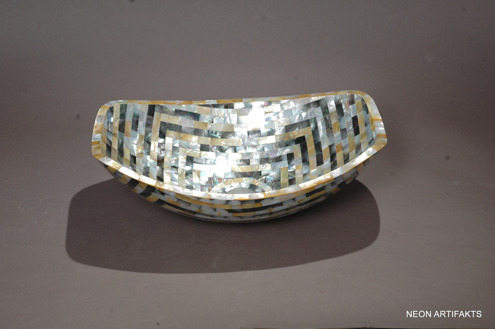 Bone Inlay Wash Basin