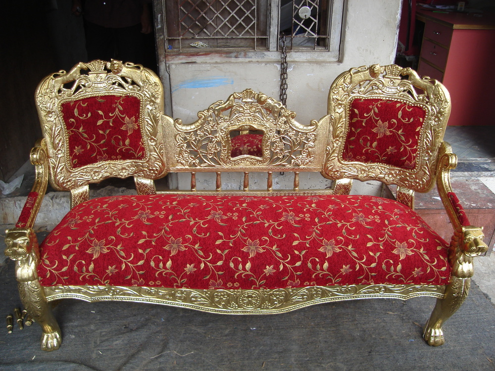 Bone Inlay Sofa Chair