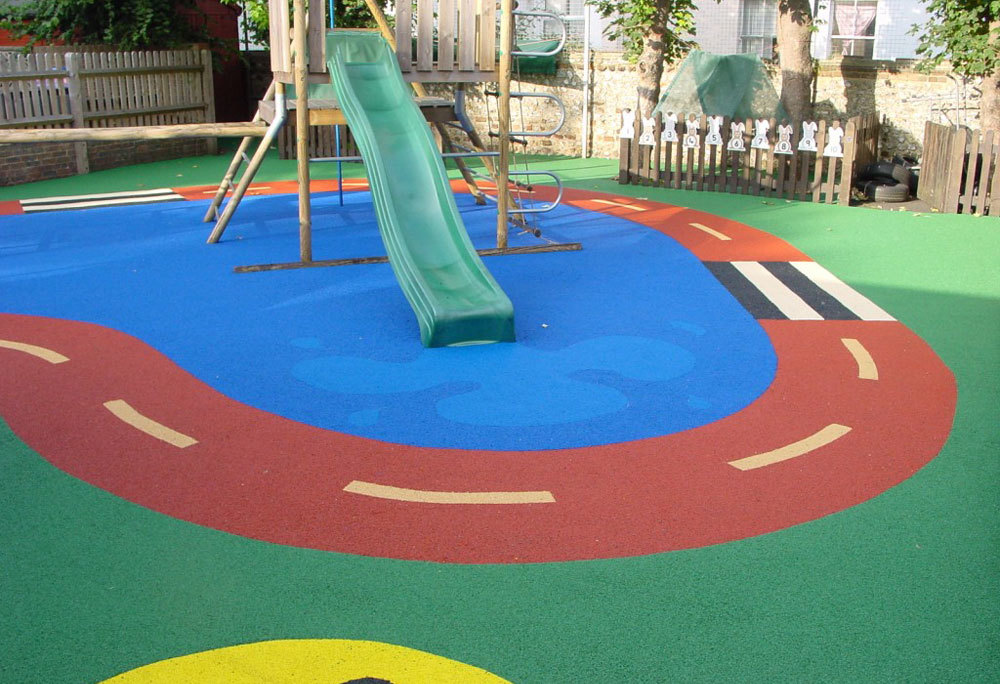 Playground mats fabrics