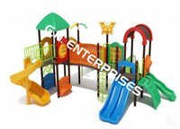 Playground Equipment - Plastic, 22x22 Feet , Multicolored Design For 20-25 Kids Aged 3-15 Years, Perfect For Schools, Parks, And Societies