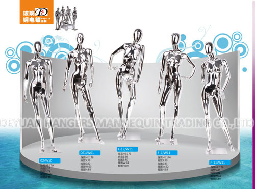 Female Mannequin Glossy - Fiberglass & Plating