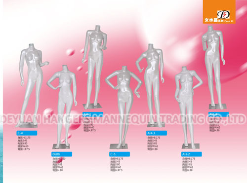 Female Mannequin Glossy - Fiberglass & Headless