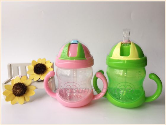 Baby Straw Training Bottle With Handles