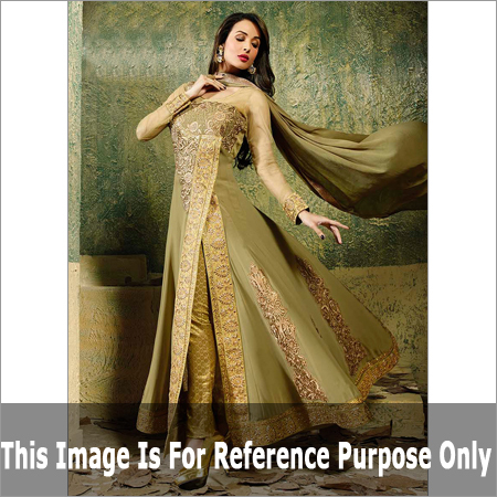 Malaika Arora Khan Green Zari Work Designer Salwar Suit