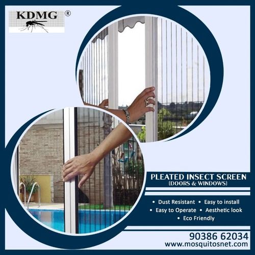 Aluminium Plisse Screen Door