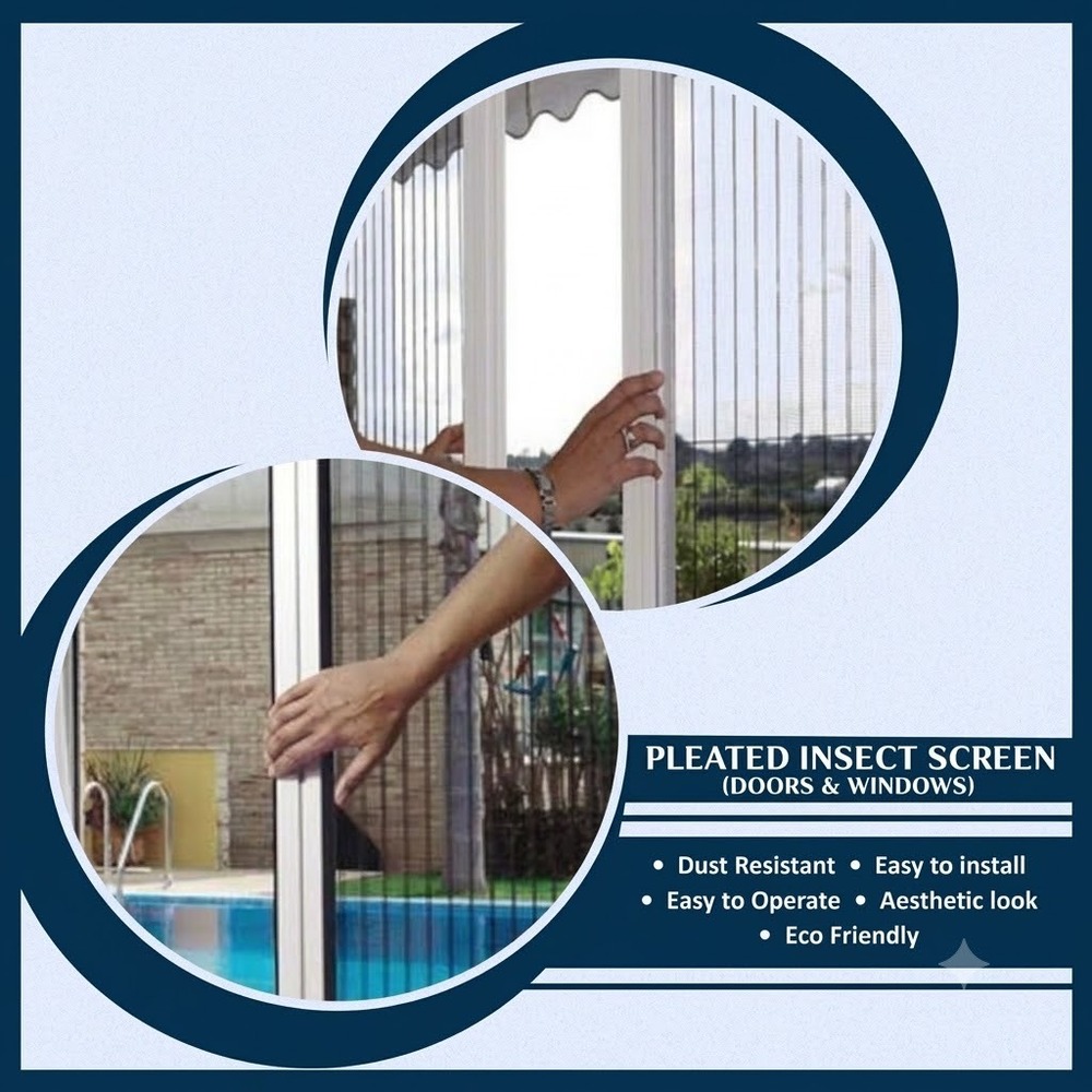 Plisse Screen Door