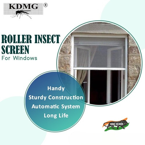 Roller Insect Screen - Fibreglass Mesh Brown Color | Rust Proof Fire Proof Self-Cleaning Long Life