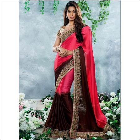 Sympathique Red Georgette Sarees