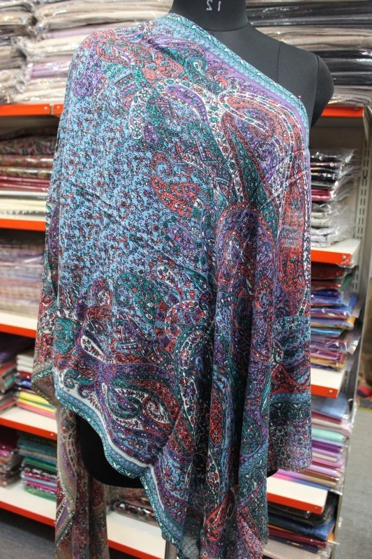 Cotton Paisely Design Stole