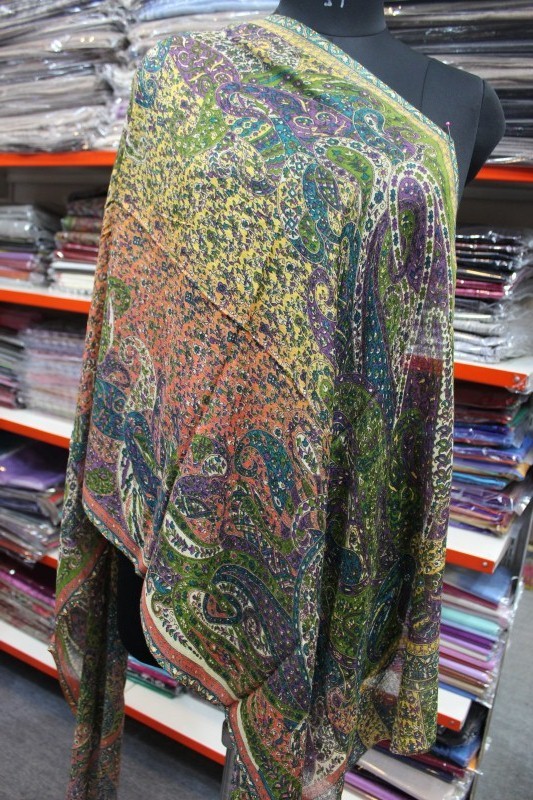 Cotton Paisely Design Stole