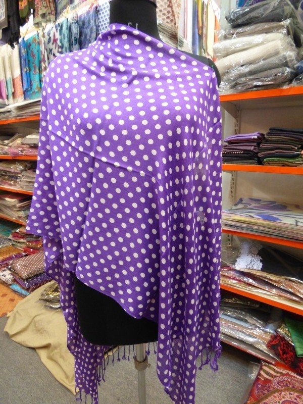 Cotton Polka Dot Design Stole