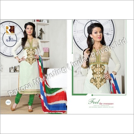 Trendly Designer Ladies Salwar - Cotton Fabric, Off-White, Chiffon Dupatta | Designer Style, Ready to Dispatch, Full Sets MOQ