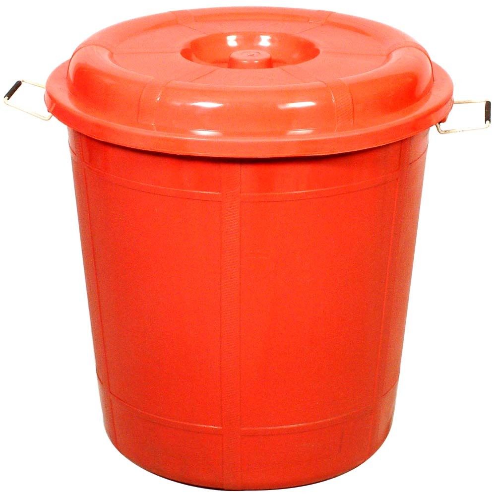 Red Colored Plastic Drum