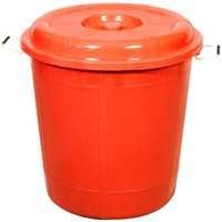 Red Colored Plastic Drum