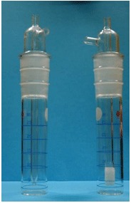 Impinger Bubbler Type - Kaplas 35ml, Graduated 5ml Interval | Sintered Disc, Standard Joint, Air Pollution Measurement