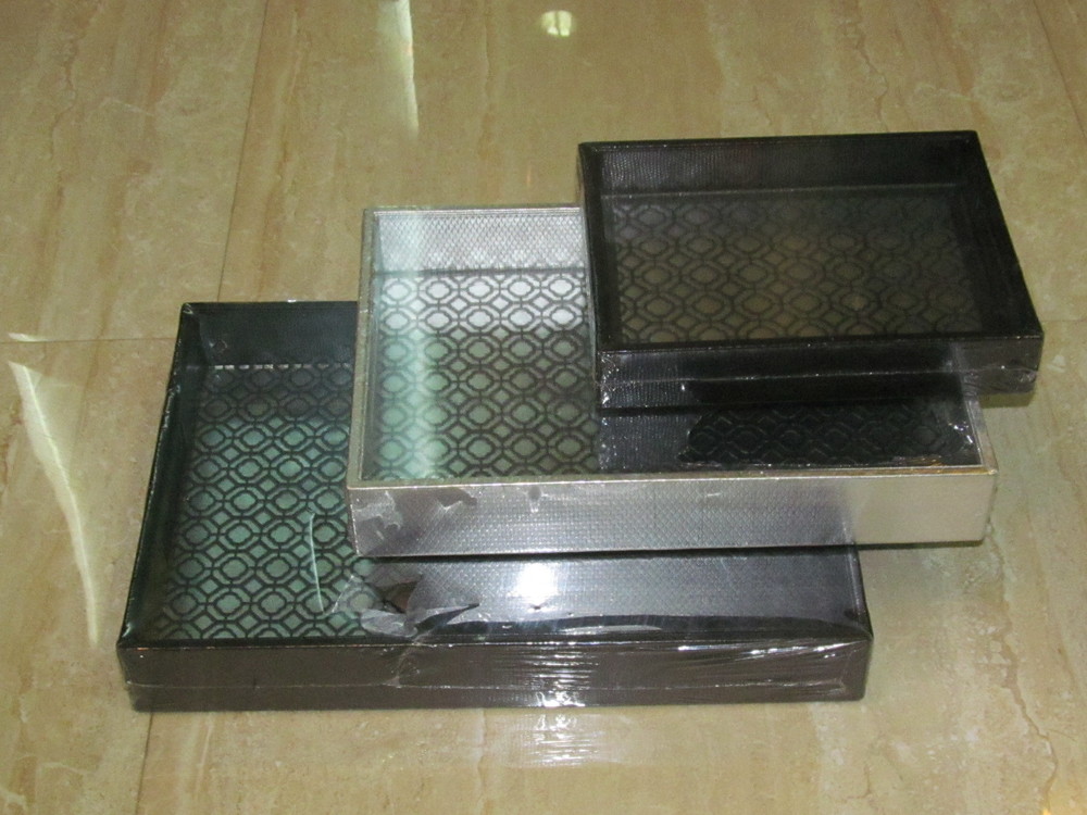 Gift Articles - Wood, Varying Sizes, Matte Black | Elegant Geometric Design, Durable, Versatile Use, Shrink Wrapped