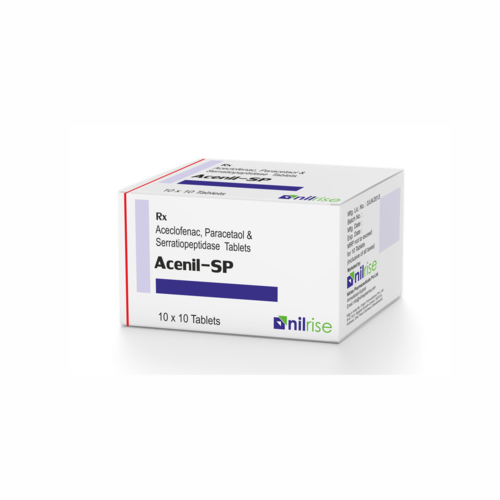 Aceclofenac 100 mg+ Paracetamol 325 mg+ Seratiopeptidase 15 mg