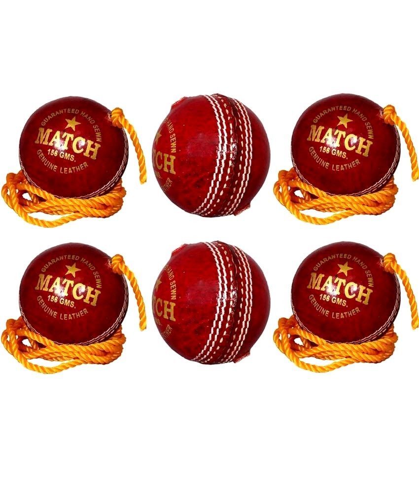 Apg String Red Leather Cricket Ball Age Group: Adults