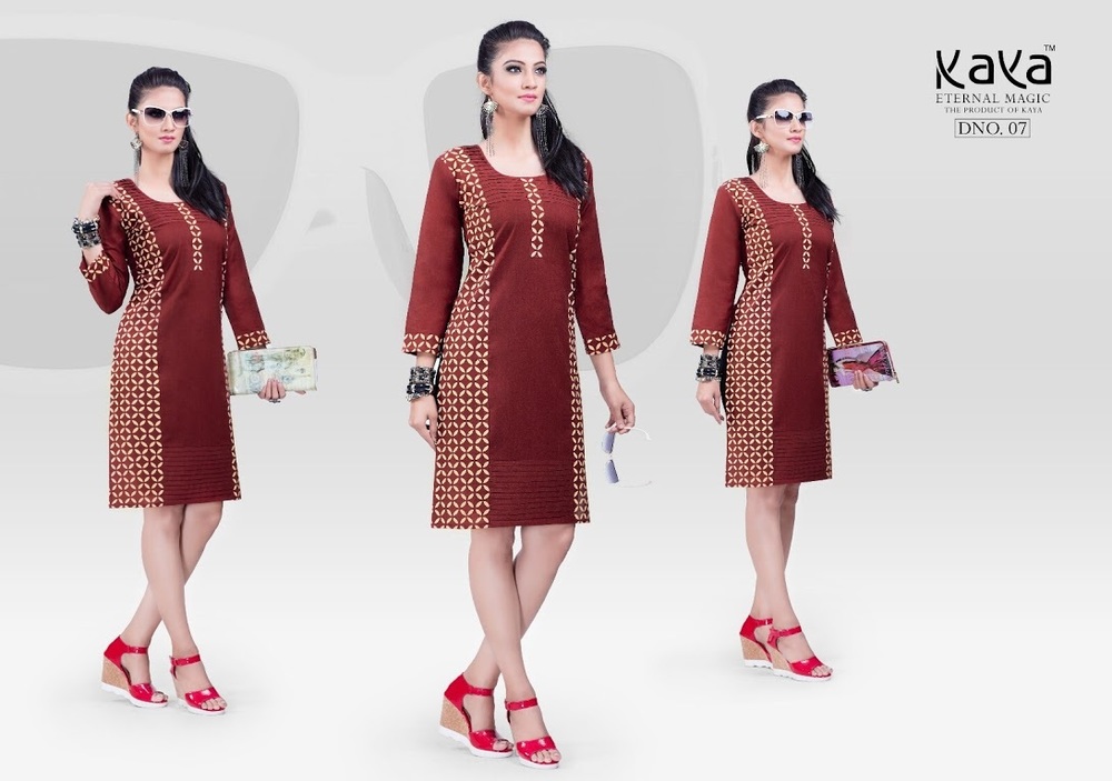 Kaya Kalash India Cotton Designer Kurtis Wholesale