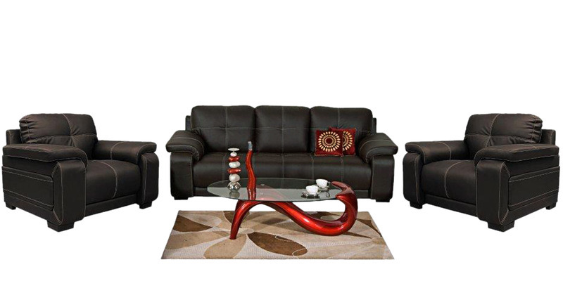 Hastings Sofa Set in Brown Finish