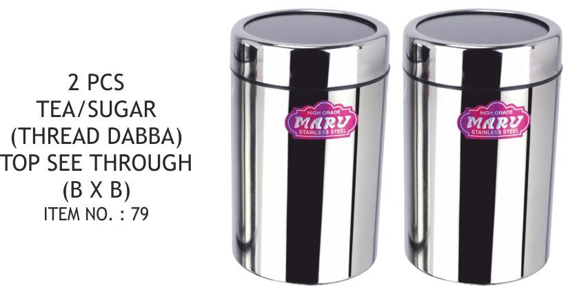 Tea Sugar (Thread dabba) Top See Through