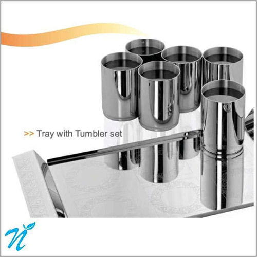 artt d inox "Tray with Tumbler Set"