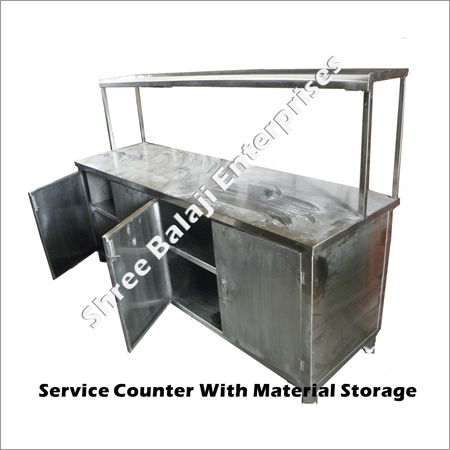 Service Counter With Material Storage