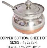 Copper Bottom Ghee Pot