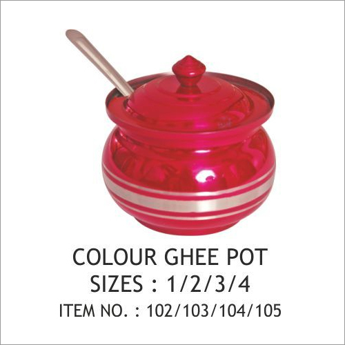 Colour Ghee Pot