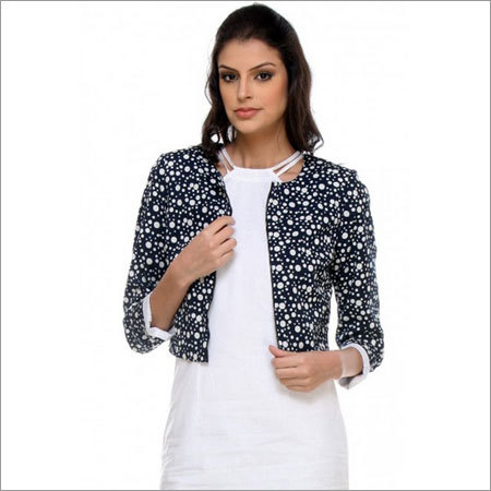 Mallory-Blue Relaxed Shrug