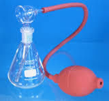 Chromatography Sprayers Bottle Type - Kaplas Material, 100-250 ml Capacity, Rubber Bellows, Interchangeable Joints