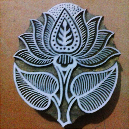 Wooden Lotus Printing Stamp