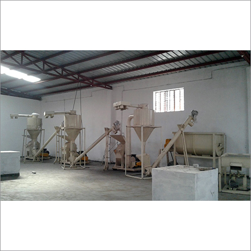 White Automatic Spice Grinding Plant
