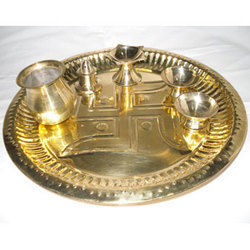 Golden Pooja Thali